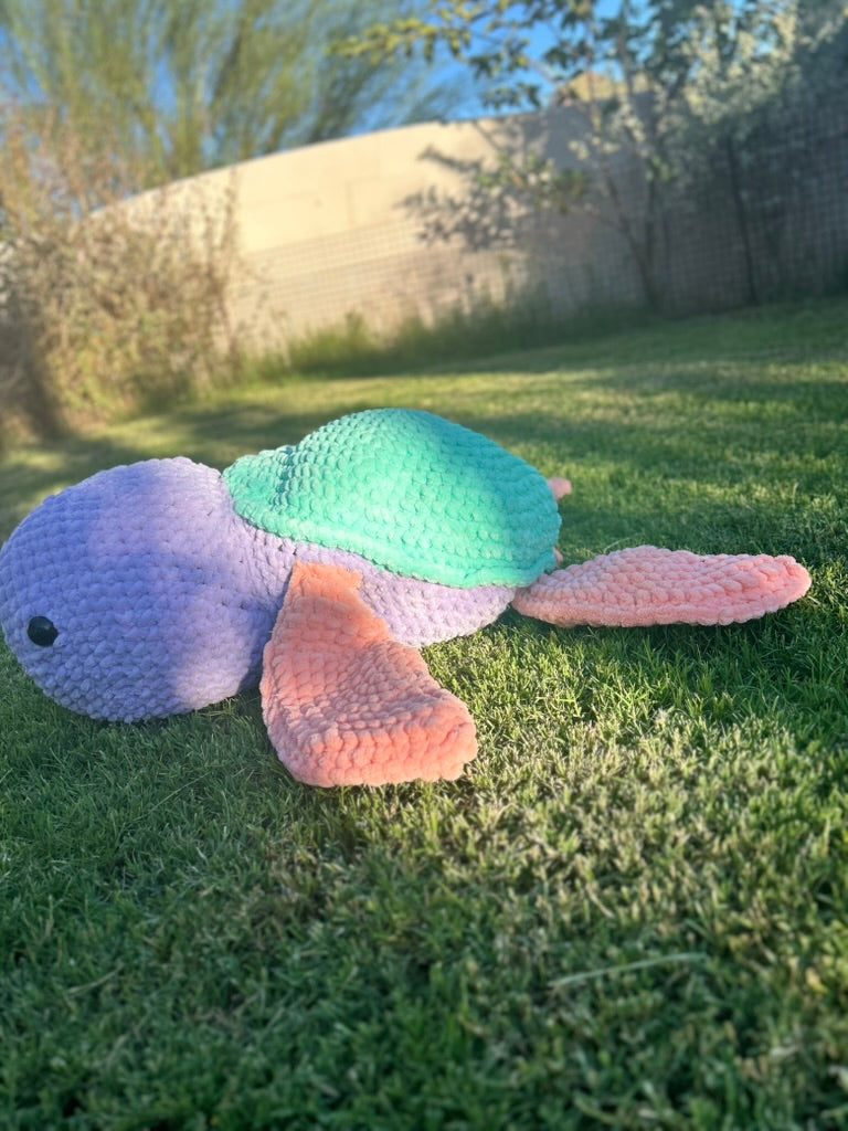 Giant Life Size Pastel Turtle