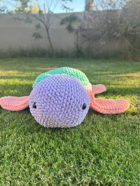 Giant Life Size Pastel Turtle