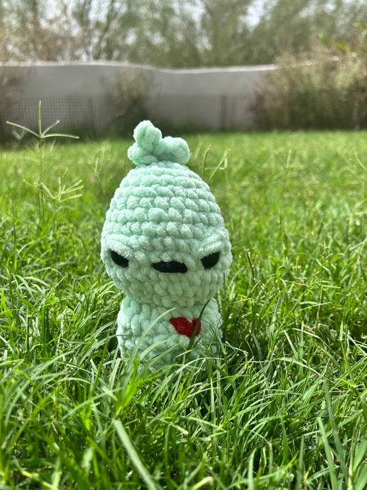 Angry little green man