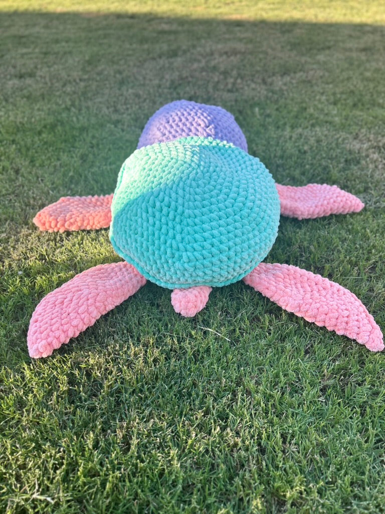 Giant Life Size Pastel Turtle